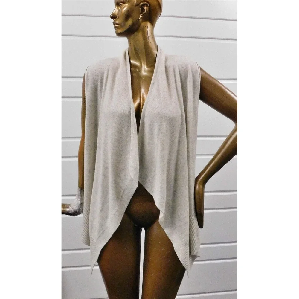 Neiman Marcus 100% Cashmere Oatmeal Shrug sz L